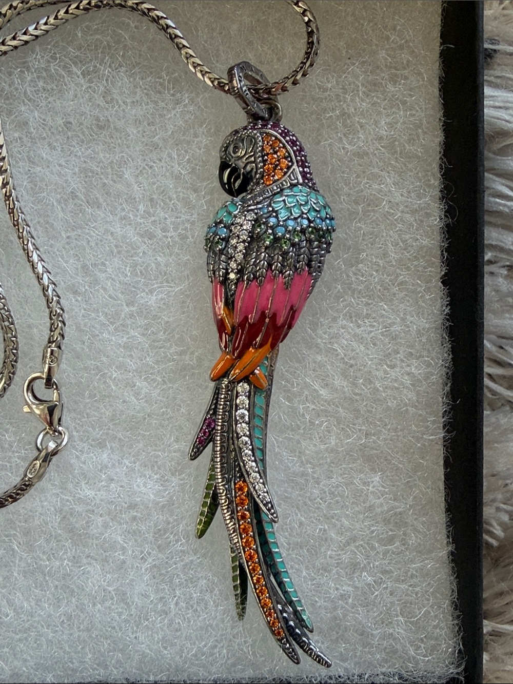 Thomas Sabo Colorful Parrot Pendant Necklace - Multicolor